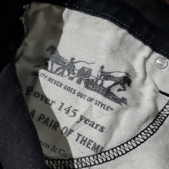 Men's Levi's 511 Black Jeans 33x30 - Picture 8 of 9